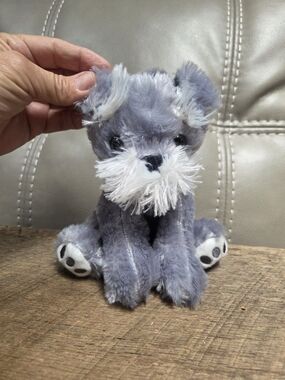 Adorable Goffa Gray Schnauzer Super Soft Plush ~ Bin 1F